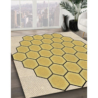 Patterned Cinnamon Brown Rug, pat1730brn