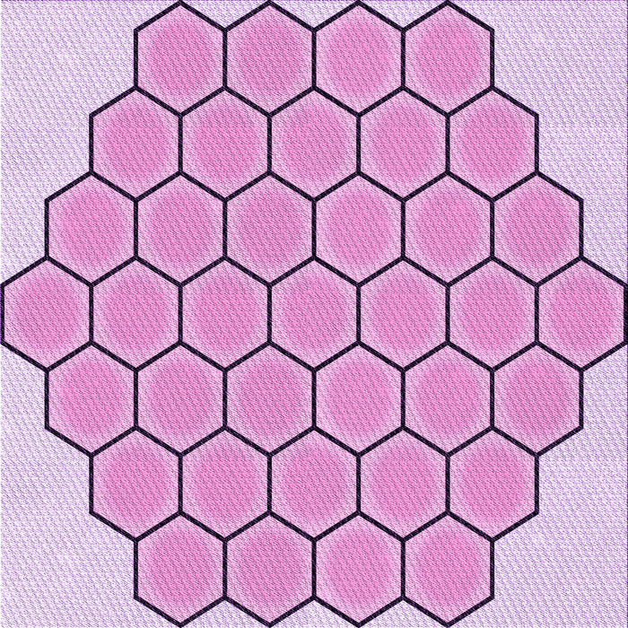 Round Machine Washable Transitional Blossom Pink Rug, wshpat1730pur