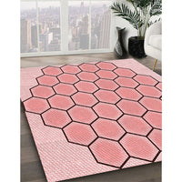 Patterned Red Rug, pat1730rd