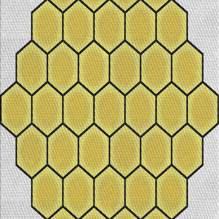 Machine Washable Transitional Mustard Yellow Rug, wshpat1730