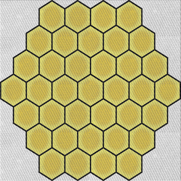 Square Patterned Mustard Yellow Novelty Rug, pat1730