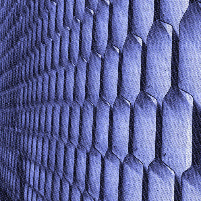 Round Patterned Sky Blue Rug, pat1731blu