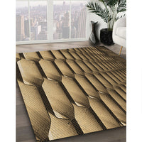 Patterned Bronze Brown Rug, pat1731brn