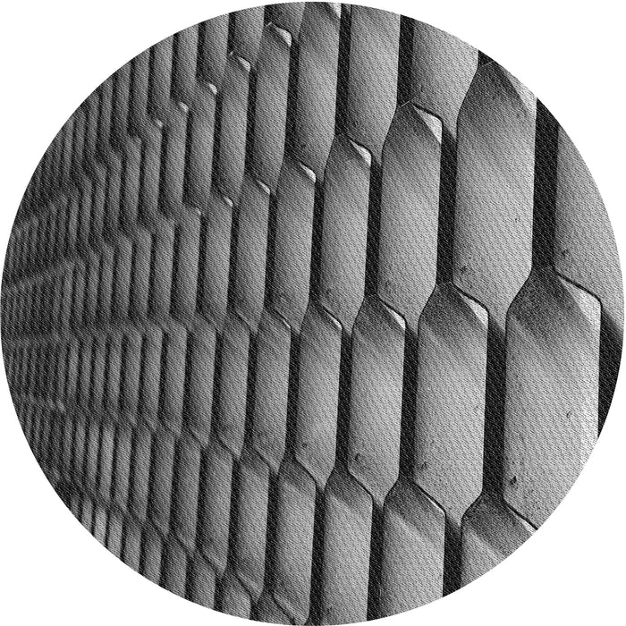 Square Patterned Dark Gray Black Rug, pat1731gry