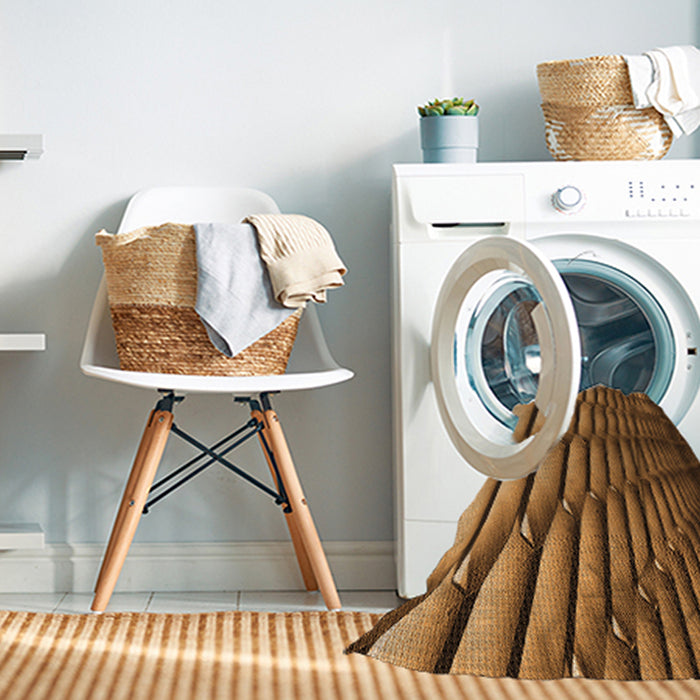 Machine Washable Transitional Red Brown Rug in a Washing Machine, wshpat1731org