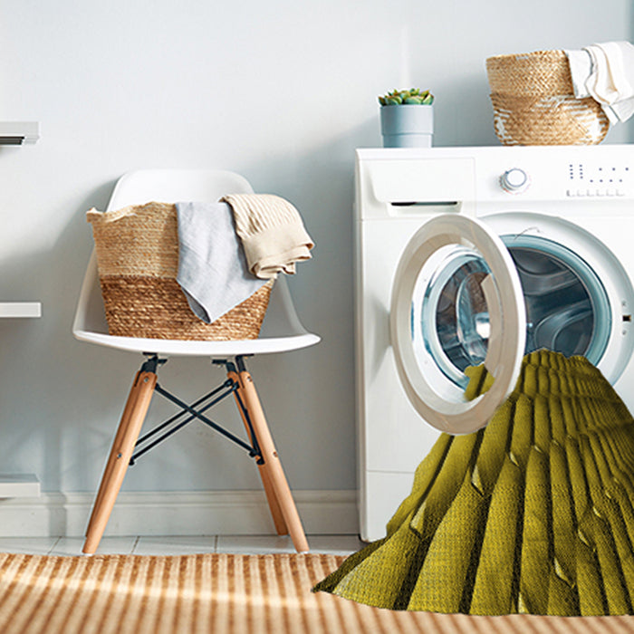 Machine Washable Transitional Orange Gold Rug in a Washing Machine, wshpat1731yw