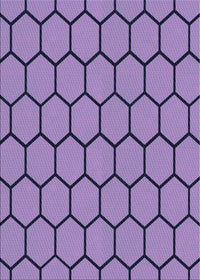 Machine Washable Transitional Bright Lilac Purple Rug, wshpat1732blu