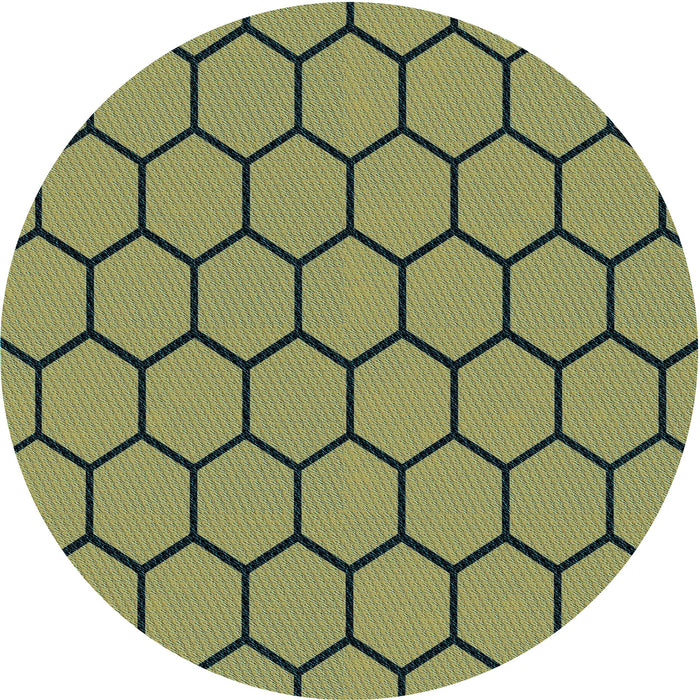 Square Machine Washable Transitional Antique Bronze Green Rug in a Living Room, wshpat1732lblu