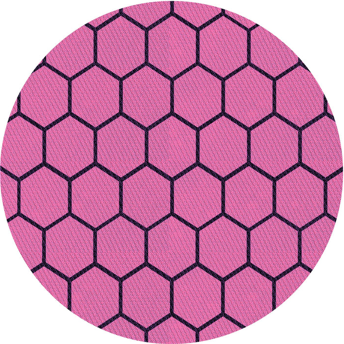 Square Machine Washable Transitional Medium Violet Red Pink Rug in a Living Room, wshpat1732pur