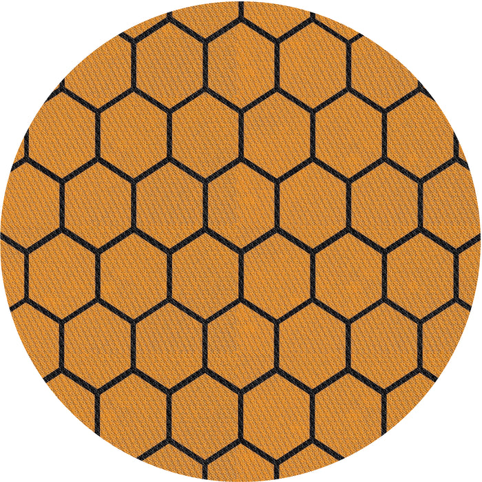 Sideview of Patterned Mahogany Brown Novelty Rug, pat1732