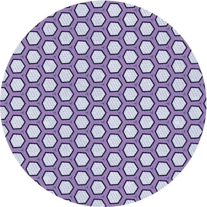 Square Machine Washable Transitional Bright Grape Purple Rug in a Living Room, wshpat1733blu