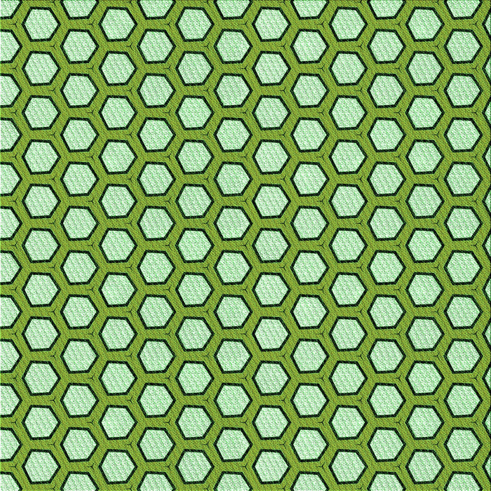 Round Machine Washable Transitional Light Green Rug, wshpat1733grn