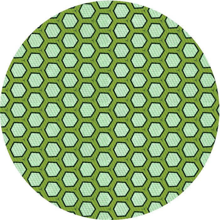 Square Machine Washable Transitional Light Green Rug in a Living Room, wshpat1733grn