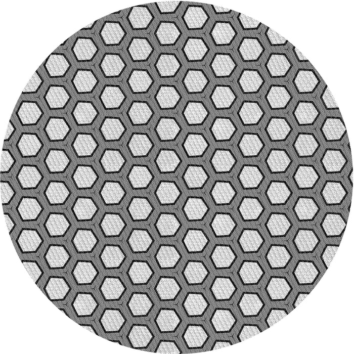 Square Machine Washable Transitional Platinum Silver Gray Rug in a Living Room, wshpat1733gry