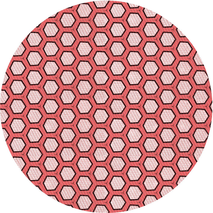 Square Patterned Pastel Pink Rug, pat1733rd