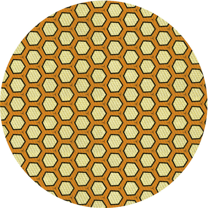 Square Patterned Mahogany Brown Rug, pat1733yw