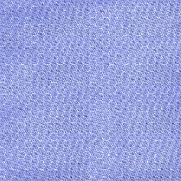 Round Machine Washable Transitional Sky Blue Rug, wshpat1734blu