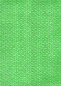 Machine Washable Transitional Neon Green Rug, wshpat1734grn