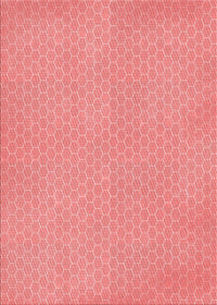 Machine Washable Transitional Light Coral Pink Rug, wshpat1734rd