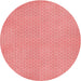 Square Machine Washable Transitional Light Coral Pink Rug in a Living Room, wshpat1734rd