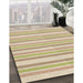 Machine Washable Transitional Khaki Gold Rug in a Family Room, wshpat1735brn