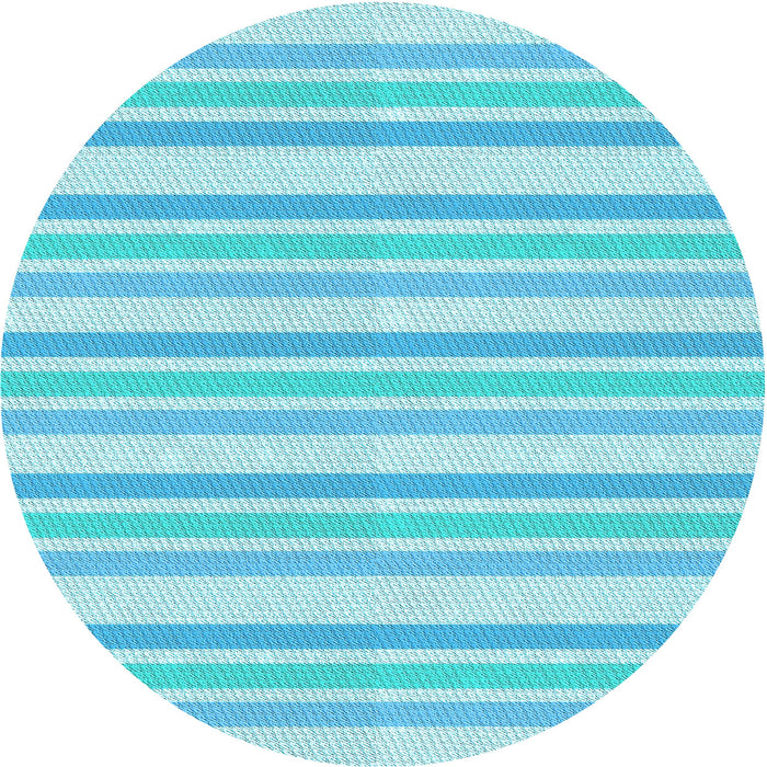 Square Machine Washable Transitional Bright Turquoise Blue Rug in a Living Room, wshpat1735lblu