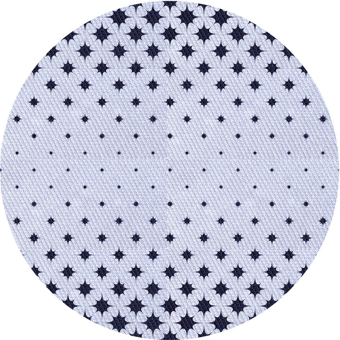 Square Patterned Lavender Blue Rug, pat1736blu