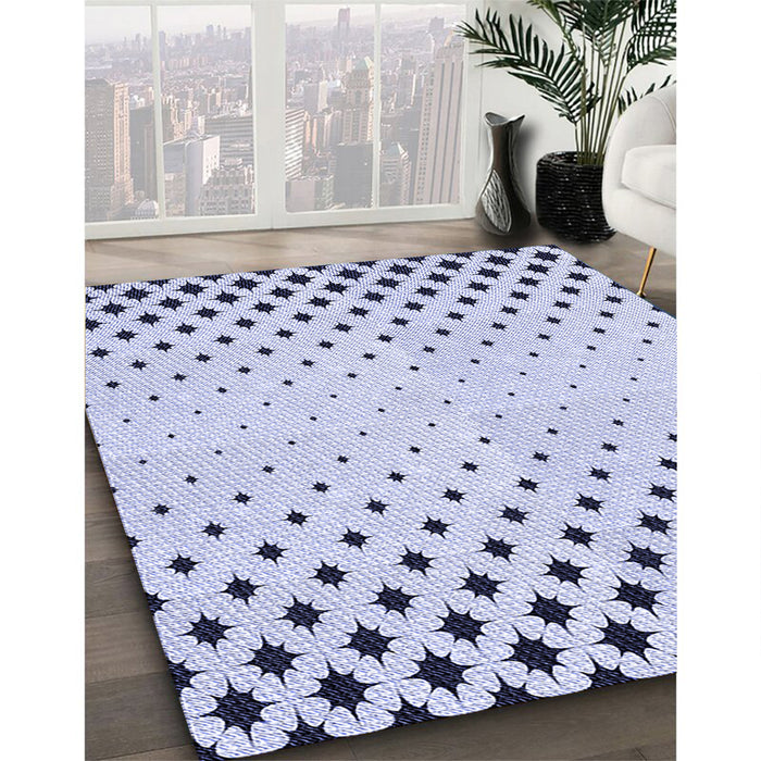 Machine Washable Transitional Lavender Blue Rug in a Family Room, wshpat1736blu