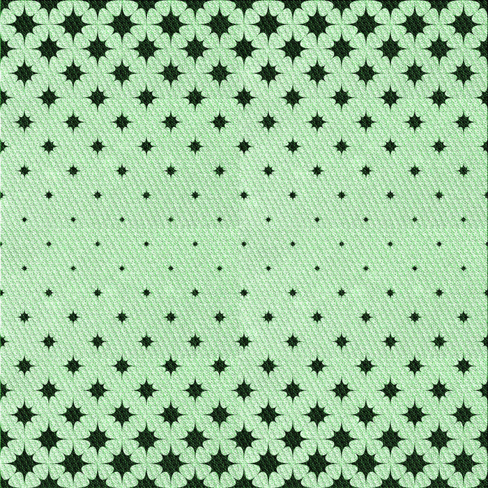 Round Patterned Mint Green Rug, pat1736grn