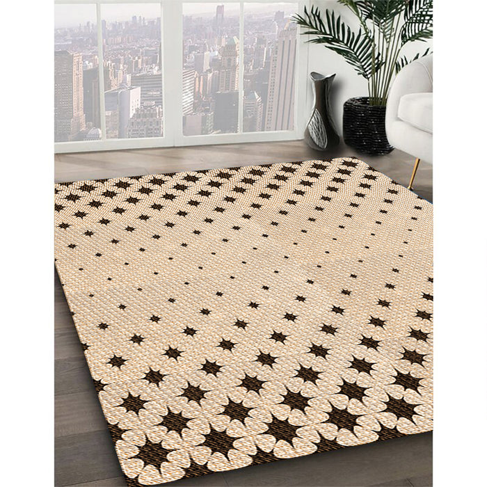 Patterned Bronze Brown Rug in Family Room, pat1736org