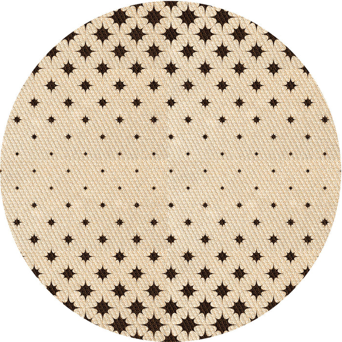 Square Patterned Bronze Brown Rug, pat1736org