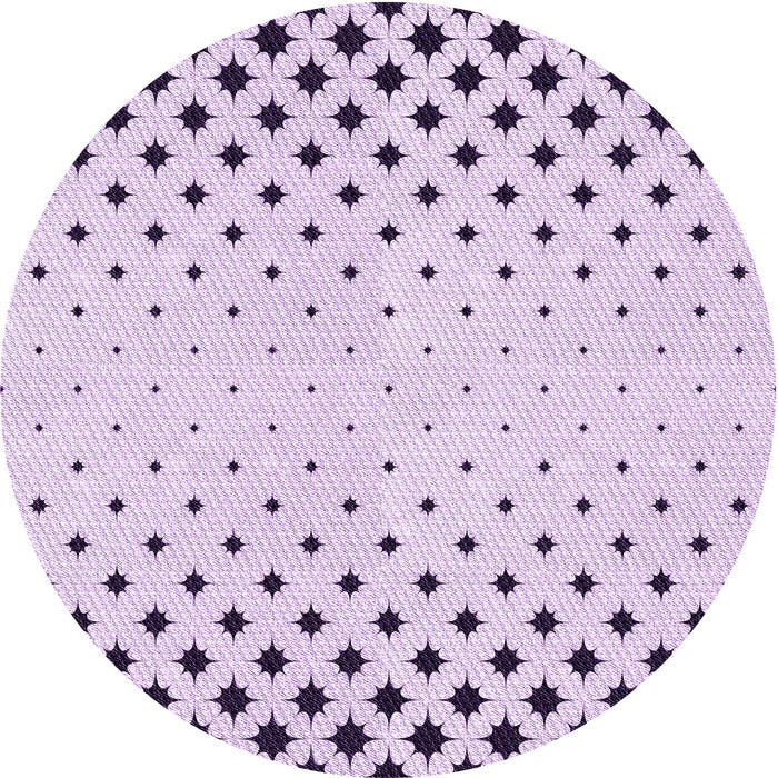 Square Machine Washable Transitional Lilac Purple Rug in a Living Room, wshpat1736pur