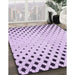Machine Washable Transitional Lilac Purple Rug in a Family Room, wshpat1736pur