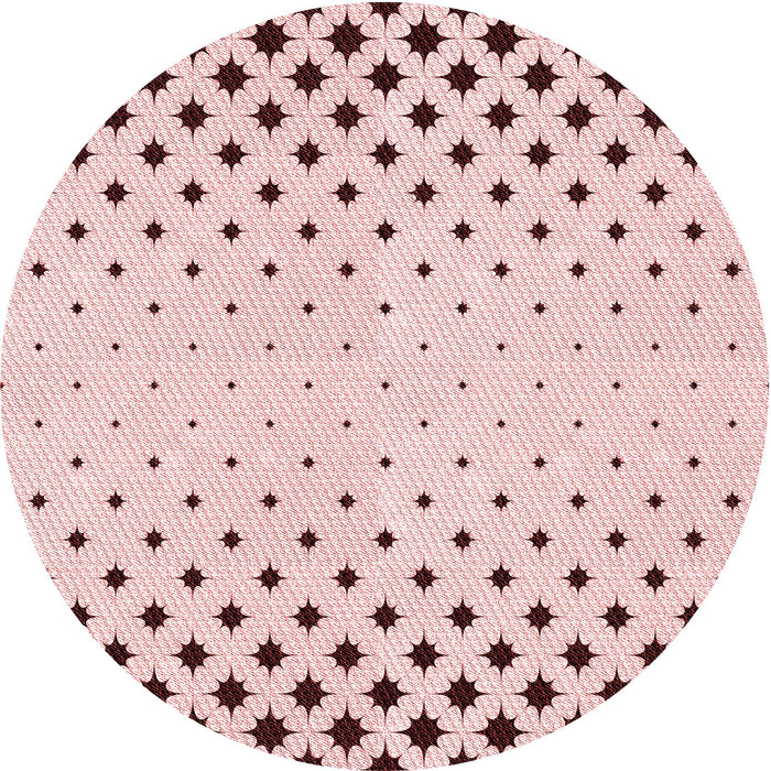 Square Patterned Red Rug, pat1736rd