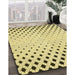 Machine Washable Transitional Sun Yellow Rug in a Family Room, wshpat1736yw