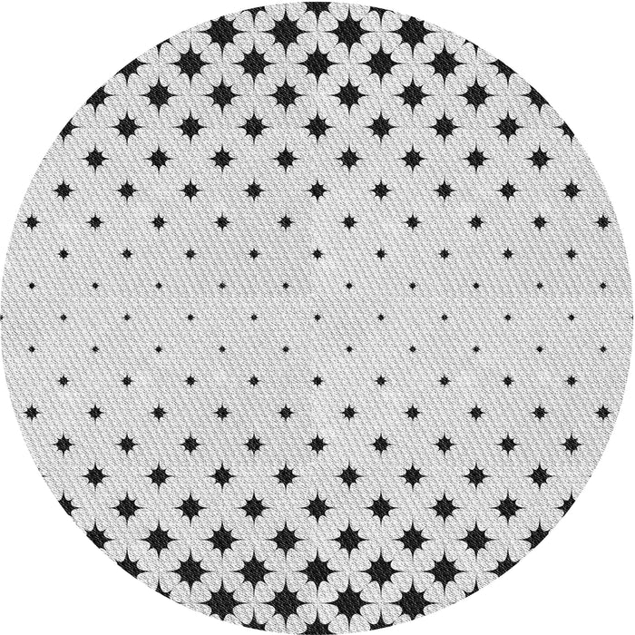 Square Patterned Off-White Abstract Machine Washable Rug, wshpat1736