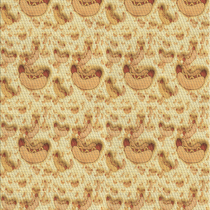 Machine Washable Transitional Orange Rug, wshpat1737brn