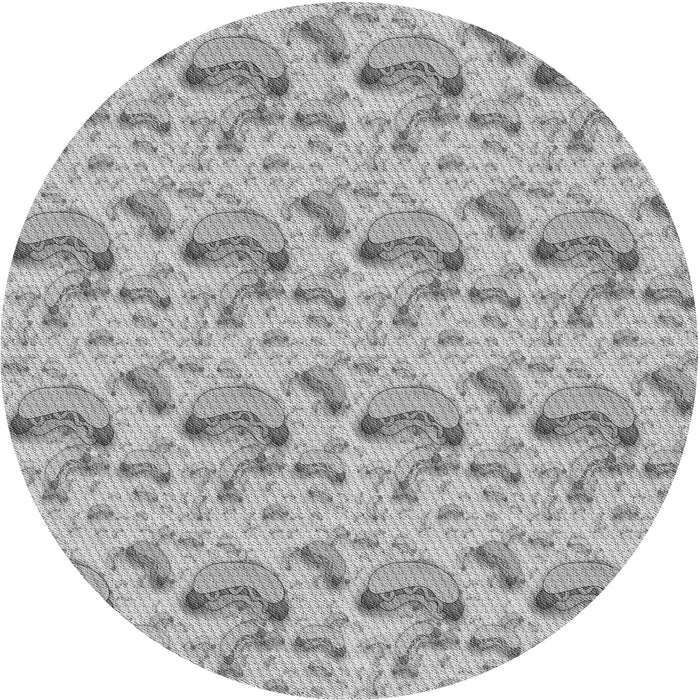 Square Machine Washable Transitional Platinum Silver Gray Rug in a Living Room, wshpat1737gry