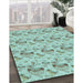 Machine Washable Transitional Green Rug in a Family Room, wshpat1737lblu