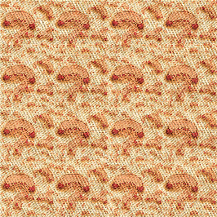 Round Machine Washable Transitional Neon Orange Rug, wshpat1737org