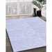 Machine Washable Transitional Jeans Blue Rug in a Family Room, wshpat1738blu