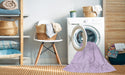 Machine Washable Transitional Bright Lilac Purple Rug in a Washing Machine, wshpat1738pur