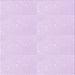 Round Machine Washable Transitional Bright Lilac Purple Rug, wshpat1738pur