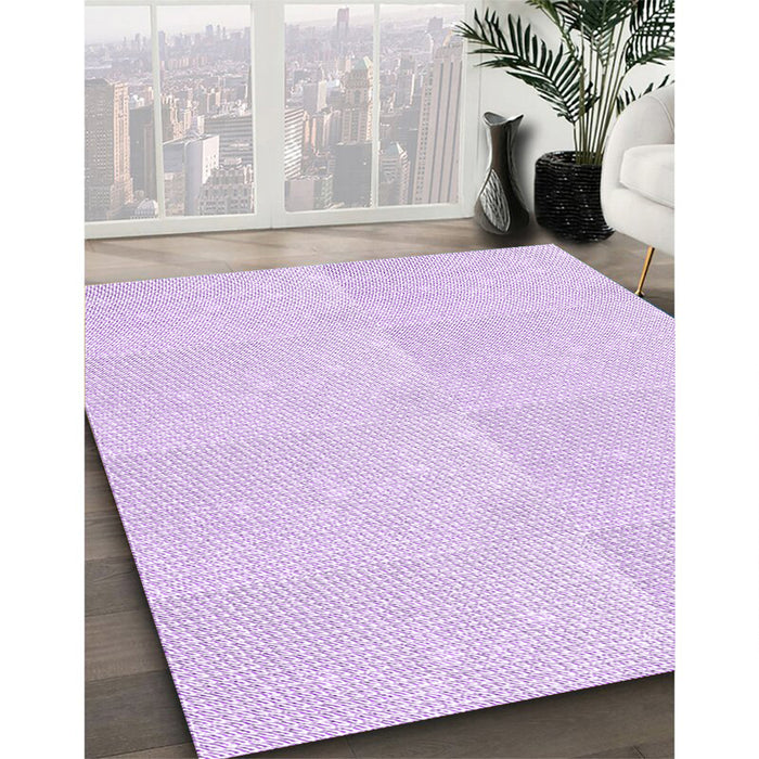 Machine Washable Transitional Bright Lilac Purple Rug in a Family Room, wshpat1738pur