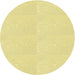 Square Machine Washable Transitional Yellow Rug in a Living Room, wshpat1738yw