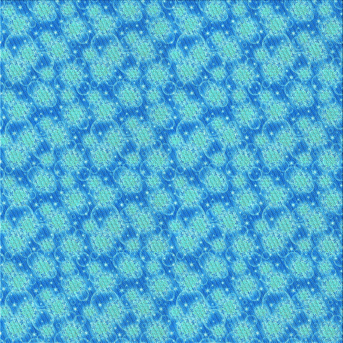 Round Patterned Bright Turquoise Blue Rug, pat1739lblu