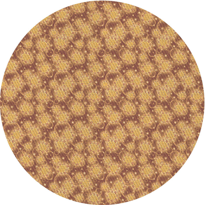 Square Patterned Orange Rug, pat1739org