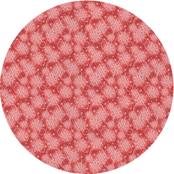 Square Patterned Ruby Red Rug, pat1739rd