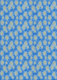 Machine Washable Transitional Sky Blue Rug, wshpat1739