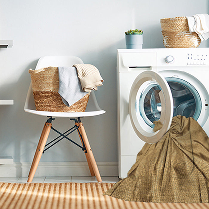 Machine Washable Transitional Orange Rug in a Washing Machine, wshpat174brn